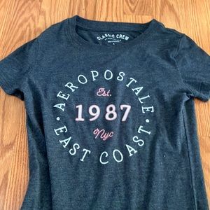 Aeropostale classic crew blue tee shirt